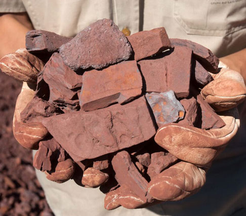 Coarse grain iron ore